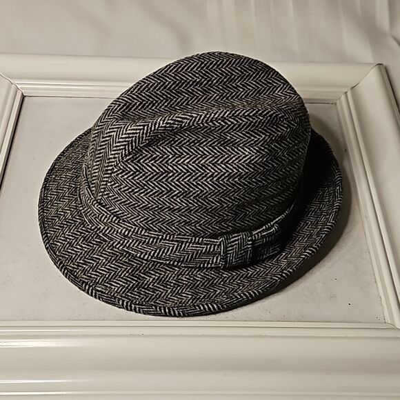 Men's Herringbone Fedora size Medium - Picture 10 of 10